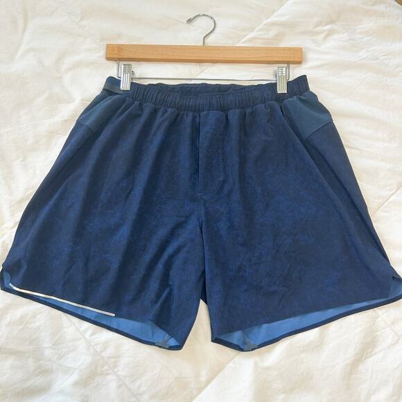 Lululemon Surge 6” Lined Shorts Blue Size Large Running Training - Picture 1 of 6